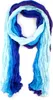 Knitterschal Halstuch Schal XXL blau violett lila Produktbild-Vorschau 1
