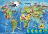 EDUCA Puzzle Weltkarte mit Dinosauriern 150 Teile Produktbild-Vorschau 5