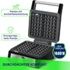 Waffeleisen stark schwarz 2 große Waffeln MPM MGO-41/C Produktbild-Vorschau 3