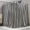 Bett-Baldachin mit Moskitonetz Set Elegant Grau 120x200x210 Produktbild-Vorschau 5