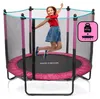Meteor Kindertrampolin TRP-50 mit Netz Ø140 cm – Indoor & Produktbild-Vorschau 6