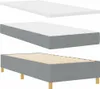 Boxspringbett mit Matratze Hellgrau 90 x 190 cm Stoff Produktbild-Vorschau 5