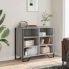 vidaXL Príborník Grey Sonoma 91x35,5x74,5 cm Materiál na Náhľad obrázku produktu 3