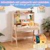 Zimilo Kinderschreibtisch aus Massivholz, Höhenverstellbar, Produktbild-Vorschau 3