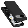 A black phone case is shown on top of a smartphone. Anteprima dell’immagine prodotto