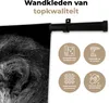 MuchoWow® Wandteppich Wandbehang Löwe vor schwarzem Produktbild-Vorschau 3
