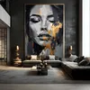 Fototapeta Do Sypialni Złoty PORTRET Kobiety Glamour Podgląd zdjęcia produktu 5