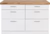 Zentrale Kücheninsel mit 6 Schubladen aus MDF und Metall - Produktbild-Vorschau 1