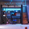 Poschodová posteľ Flieks 90 x 200 cm s LED osvetlením, Náhľad obrázku produktu 2
