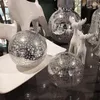 LED Deko-Kugel 12 cm Silber Glaskugel mit Timer 6h/18h - Produktbild-Vorschau 2