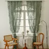 2 Stück Französische Spitzenvorhänge Vintage Vorhänge Produktbild-Vorschau 1