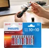 Philips Alkaline Batterien 10+10 Pack 1,5V LR03 AAA Produktbild-Vorschau 2