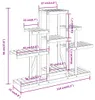 vidaXL Stojan na květiny 110x25x96 cm z masivního jedlového Náhled obrázku produktu 8