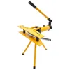 A yellow hydraulic pipe bender on a white background. Podgląd zdjęcia produktu