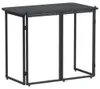 vidaXL Skladací záhradný stôl čierny 90x51x75 cm polyratan Náhľad obrázku produktu 6