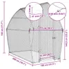 vidaXL Hühnerkäfig Silbern 200x105x182 cm Verzinkter Stahl Produktbild-Vorschau 7