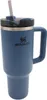 A blue Stanley tumbler with a straw and handle is shown against a white background. Produktbild-Vorschau