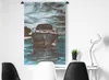 MuchoWow® Wandteppich Wandbehang Boot - Meer - Luft 90x135 Produktbild-Vorschau 4