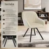 tectake® Drehbarer Armlehnstuhl Snug gepolstert, in Produktbild-Vorschau 2