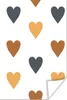 MuchoWow® Poster Kind - Herzen - Muster 80x120 cm - Produktbild-Vorschau 1