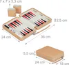 Relaxdays Backgammon, Reisespiel mit Tasche, inkl. Zubehör, Produktbild-Vorschau 4