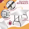 KESSER® Buffettisch Tisch klappbar Kunststoff 183x76 cm Produktbild-Vorschau 14