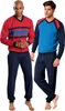 LE JOGGER Pyjama 4 -teilig rot-marine, blau-marine Größe Produktbild-Vorschau 1