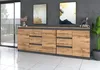 AZ team ® Duża Komoda ANTRACYT WOTAN blat WOTAN 200 cm 6 Podgląd zdjęcia produktu 1