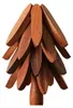 Baumförmige Holz Untersetzer,Weihnachtsbaumförmiger Produktbild-Vorschau 5