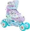 A pair of children's roller skates with a mermaid-themed design. Produktbild-Vorschau