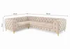 Ecksofa Moet L-Form beige 202x323 cm groß – Wohnlandschaft Produktbild-Vorschau 2