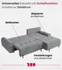 BroMARKT Ecksofa ARCO Schlaffunktion Bettkasten L-Form Produktbild-Vorschau 7