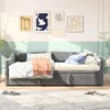 INONEFT Tagesbett 90x200cm/180x200cm mit Ausziehbett, Produktbild-Vorschau 5