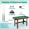 COSTWAY Billardtisch, Billlard Tisch aus Holz mit Zubehör, Produktbild-Vorschau 5