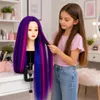 Tête à coiffer professionnelle Iza cheveux synthétiques Voir les images du produit 5