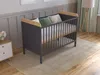 Babybett Beistellbett 120x60 cm mit Matratze,Gitterbett Produktbild-Vorschau 2