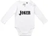 Huuraa Baby Body Joker Schriftzug 74 White  Baumwolle Produktbild-Vorschau 1