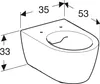 Geberit iCon Wand-WC Tiefspüler, spülrandlos, geschlossene Produktbild-Vorschau 12