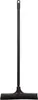 A black broom with a long handle, shown against a white background. Produktbild-Vorschau