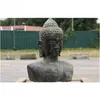 Wunderschöne Buddha Büste aus Steinguss perfekt für ihren Produktbild-Vorschau 3