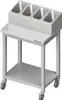 Besteck- und Tablettwagen, 655x500x1100 mm, verschweißt Produktbild-Vorschau 1