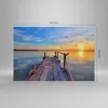 Bild auf Leinwand - Leinwandbild - See Natur Brücke Vögel - Produktbild-Vorschau 3