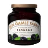 A jar of blackberry jam with a label. Produktbild-Vorschau