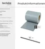 Product information for a privacy screen roll, showing the roll and some accessories. Náhled obrázku produktu
