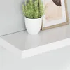 vidaXL Plávajúce nástenné police 4 ks. Biele 50x23x3,8cm Náhľad obrázku produktu 4