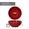 sada 4 misek Linus Red Bowl 700ml Cereal Salad Dessert Bowl Náhled obrázku produktu 5