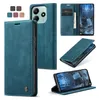 A collage of images showcasing a dark cyan blue phone case for a Xiaomi Redmi Note 14 5G / Poco M7 Pro 5G, including different angles and a view of the card slots. Produktbild-Vorschau