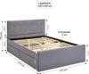 Homestyle4u Polsterbett 120x200 Grau Doppelbett Bettgestell Produktbild-Vorschau 5