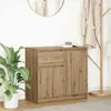 vidaXL Príborník so zásuvkou Artisan dub 71x35x65 cm Náhľad obrázku produktu 1