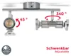 Deckenstrahler - 9,6W, 800lm, LED, schwenkbar, IP44, Produktbild-Vorschau 4